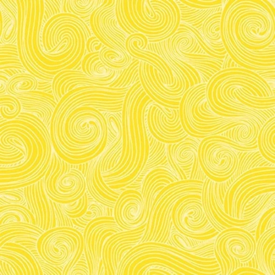 Sunshine Yellow Swirl Just Color By Studio E 44 Inches Wide 100% Cotton Quilting Fabric Se 1351-Sunshine