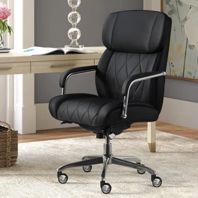 La-Z-Boy Sutherland Quilted Executive Office Chair with Padded Arms