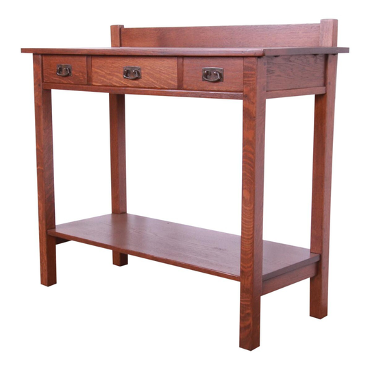 Antique Stickley Mission Oak Arts & Crafts Sideboard Buffet Server, Newly Restored