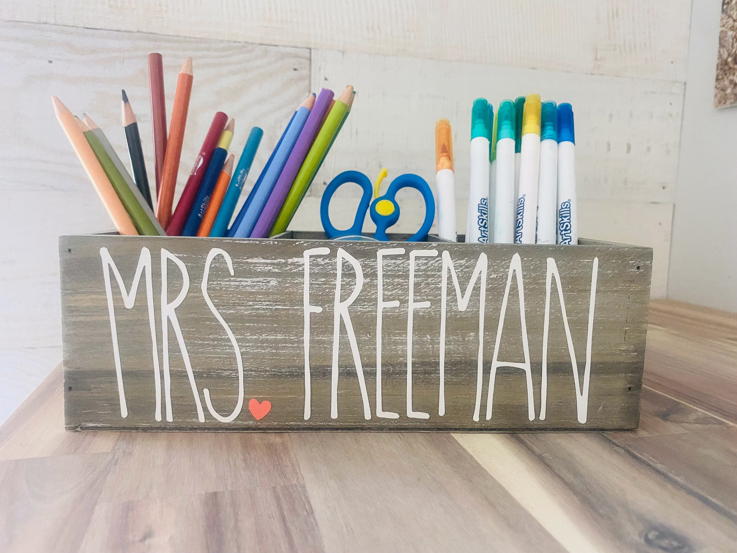 Personalized Pencil Holder - Holiday Teacher Gift Classroom Teacher Appreciation New Principal End Of Year