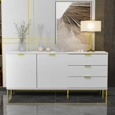 Tamey 62.9'' Wide 3 Drawer Sideboard
