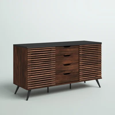 Brumit 59" Wide 4 Drawer Sideboard