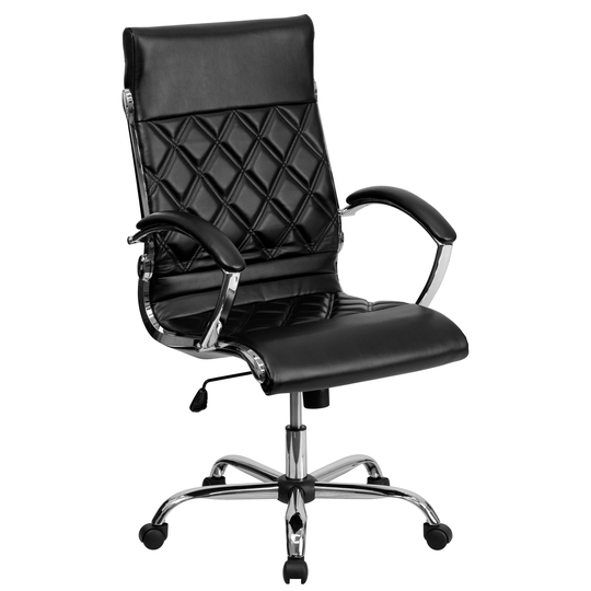 High Back Designer Quilted LeatherSoft Executive Swivel Office Chair