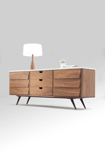 Midcentury Solid Timber Sideboard 05 in Oak Or Walnut