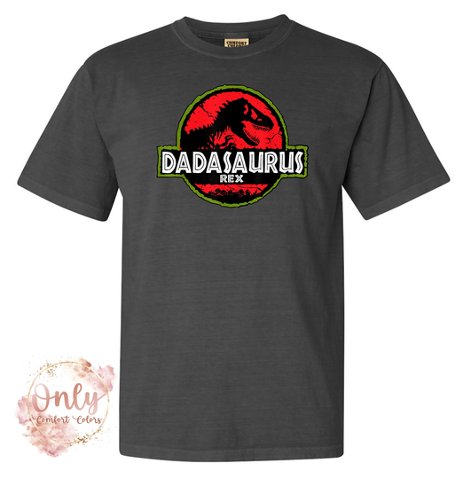Dadasaurus Rex T-Shirt, Comfort Colors Shirt, Fathers Day Vintage Father's Retro Shirt Gift, Dad Graphics Tee