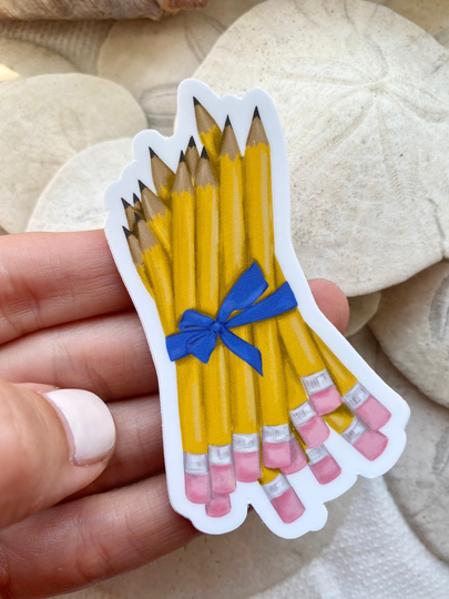 Bouquet Of Newly Sharpened Pencils Sticker