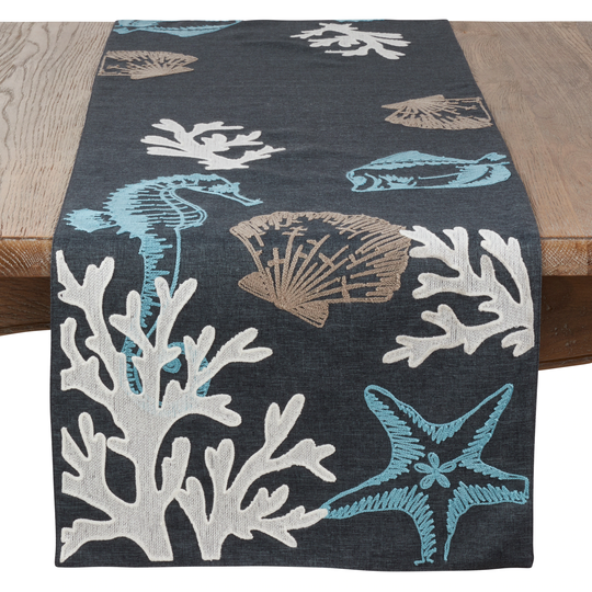 Sea life Print Table Runner