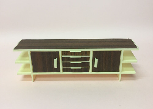1950S/60 Vintage Antique Crailsheimer Bodo Hennig Doll House Miniature Mid Century Modern Danish Furniture Doll's Sideboard Cabinet Credenza