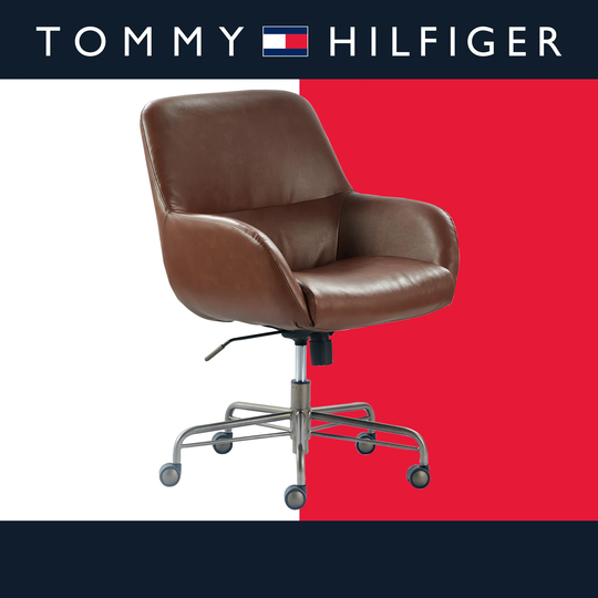 Tommy Hilfiger Forester Luxury Bonded Leather Home Office Chair
