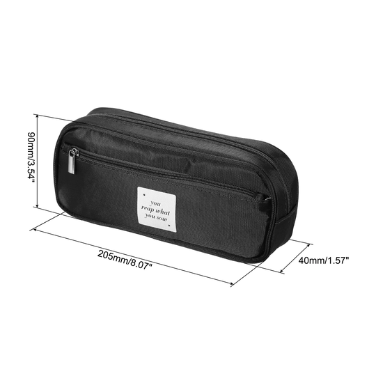 Large Capacity Pencil Case Pen Pouch Cosmetic Bag Stationery Organizer