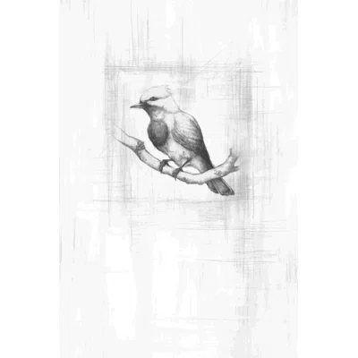 Sketchy Bird On Pencil Paper 2 by - on