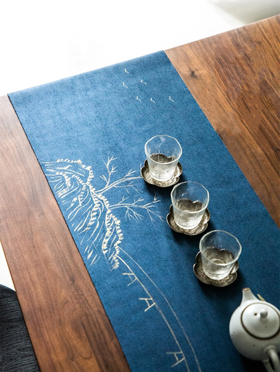 Waterproof Table Runners | Vase Mat Anti-Wrinkle Place Suede Tea Decor Linens Ceremony