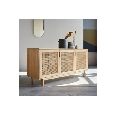 Luis 63" Wide Elm Solid Wood Sideboard