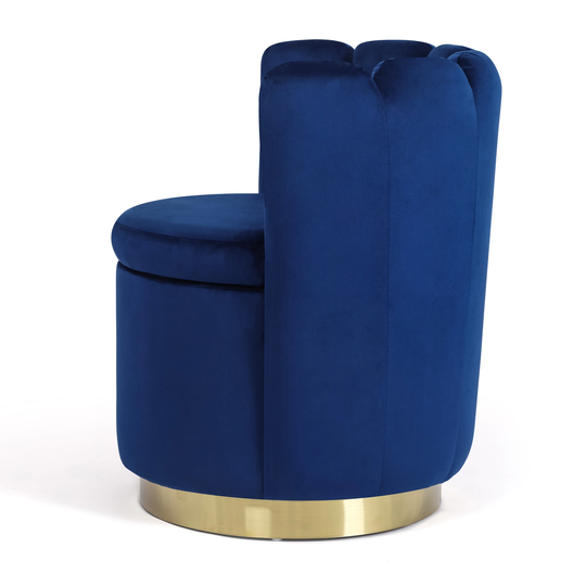 Adeco Living Room Chair with Storage Accent Chair with Removable Lid - 24.8" L x 23.23" W x 26.77" H