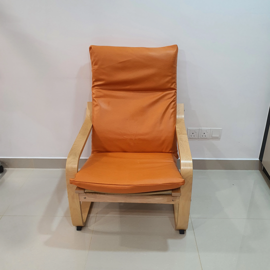 Water Proof | Ikea Poang Chair Cushion Cover - Brown Leather Fabric