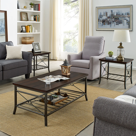 Coffee Table Set of 1 coffee and 2 End Table
