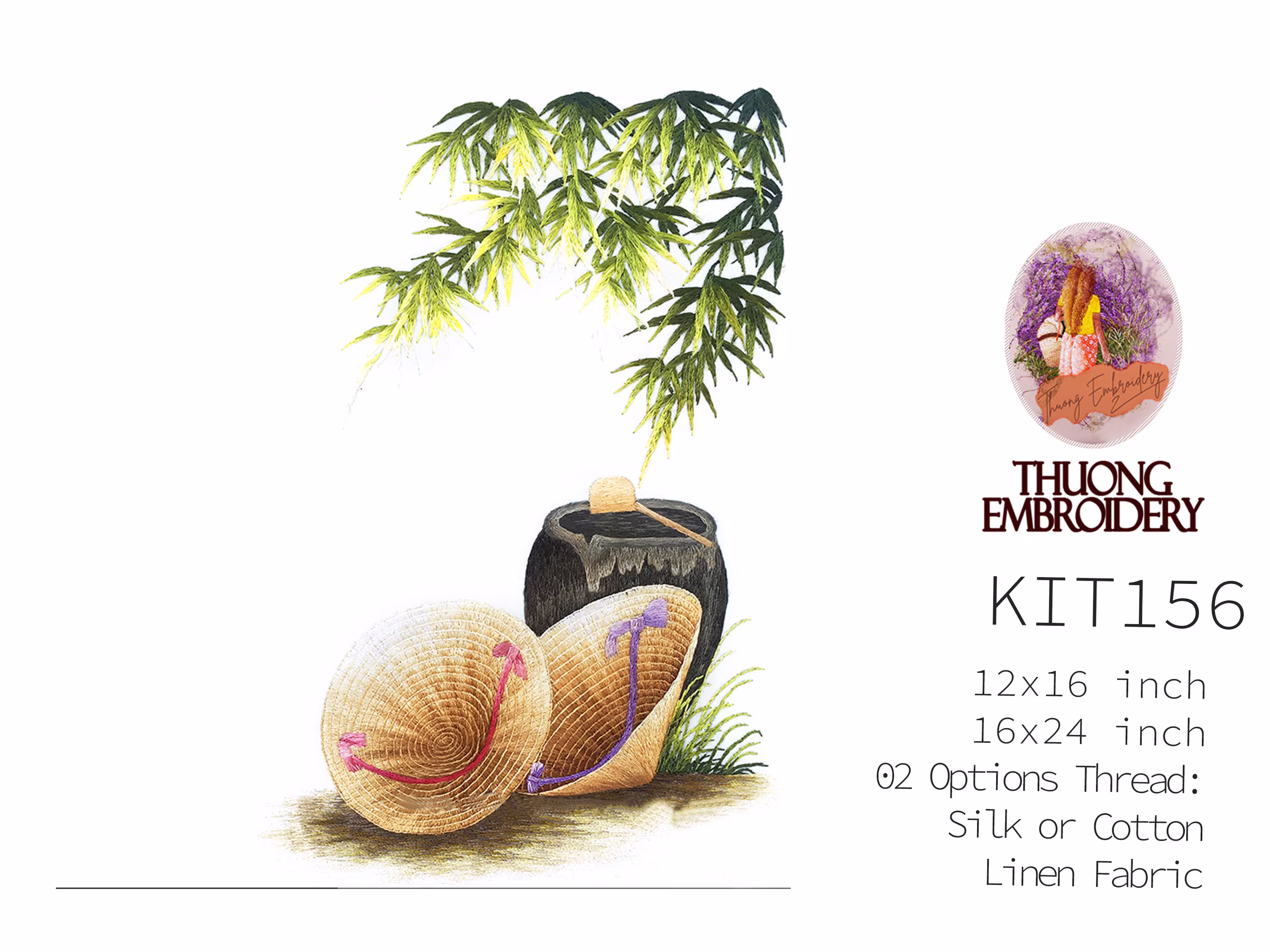 Kit 156 Hand Embroidery More 30% Threads