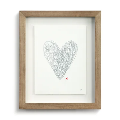 Scribble Heart Wall Décor