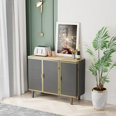 Jataurus 40.35" Wide Iron Sideboard