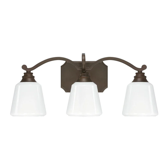 Leigh 3-light Burnished Bronze Bath/Vanity Light
