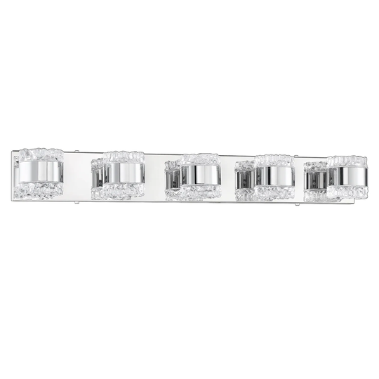 Bazil 5-Light Chrome Vanity Light