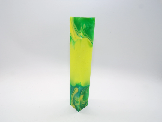 Double Casted, Diamond Painting Pen, Lime Green, Yellow, Glitter, See-Thru Sparkle, Drill Shimmer, Handturned, Alumilite
