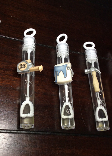 Handyman Bubble Favor, Fix It Tools Party Paint Ladder Supplies, Wrench Favors
