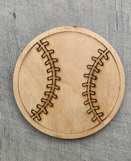 Baseball Unfinished Wood Blanks Wooden Baseball Diy Craft