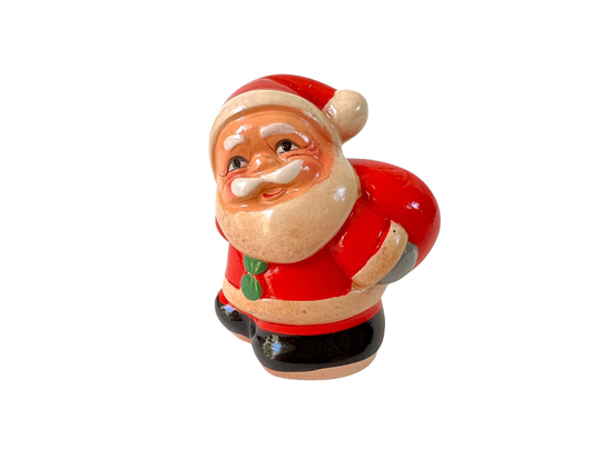Vintage Santa Pencil Sharpener~ With Toy Sack~ Never Used~ Kitsch Christmas Holiday Office Decor