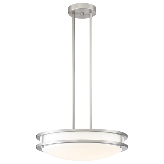 Solero 1-light Brushed Steel LED Pendant - Brushed Steel - Brushed Steel