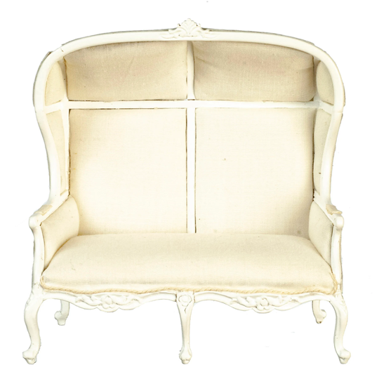 112 Double Porter Chair White Jbm Dollhouse Miniature Furniture Jj20038W
