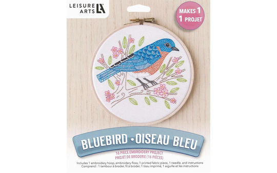 Leisure Arts Bluebird 6" Embroidery Kit