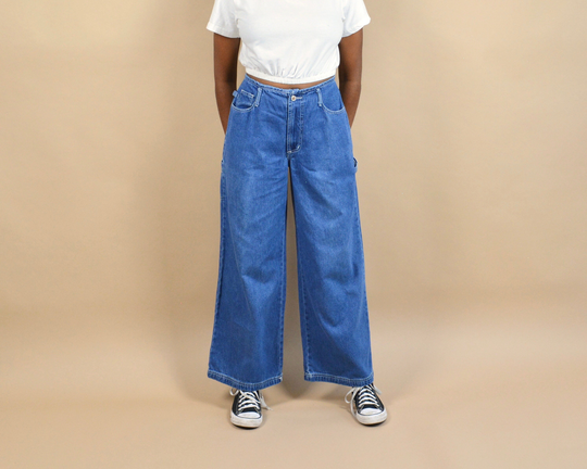 Baxis Size 28 Wide Leg 90S Loose Fit Denim Jeans