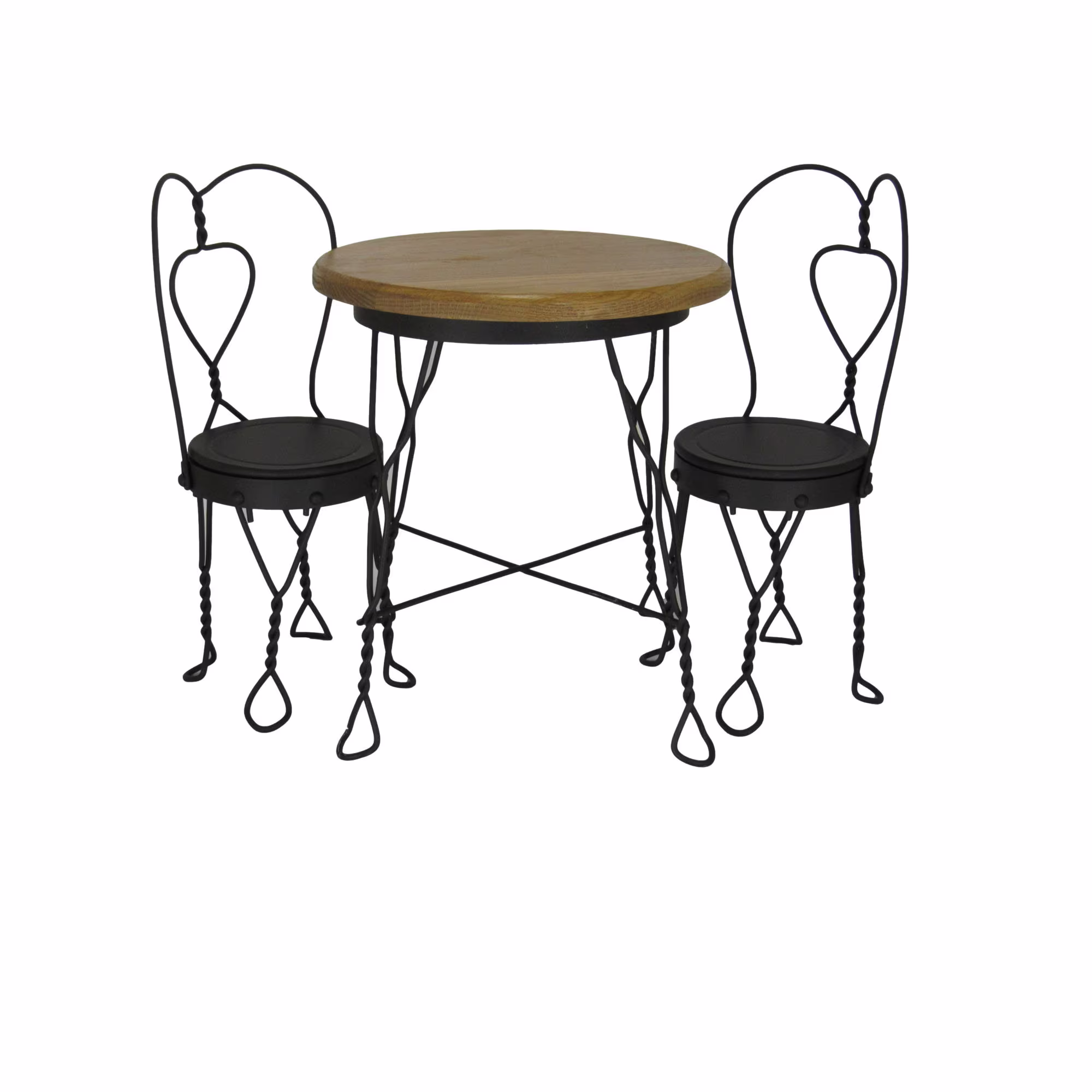 Wooden Top Doll Table & Chair Set