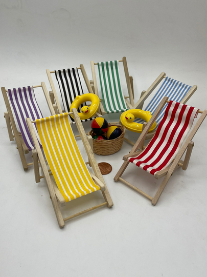 Miniature Beach Chairs~Mini Chairs in 6 Colors~Mini Must
