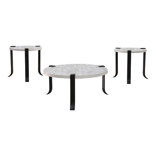 Furniture of America Moril 3-piece 41-inch Coffee Table and Side Tables Set