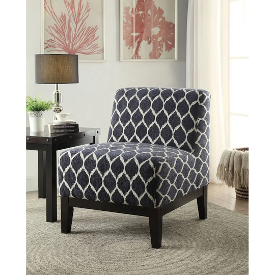 Pattern Fabric Accent Chair