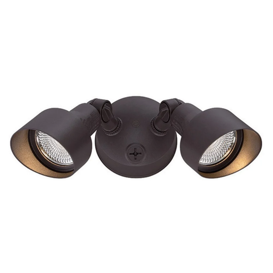 Floodlights Collection 2-Light Outdoor Architectural Bronze LED Light Fixture