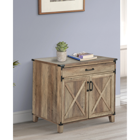 Saint Birch Cambridge Rustic Oak Laptop Credenza