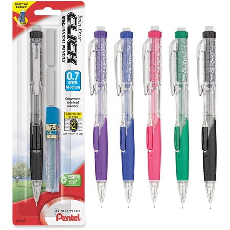Wholesale Mechanical Pencils: Discounts on Pentel .7mm Twist-Erase Click Mechanical Pencil PENPD277TLEBP