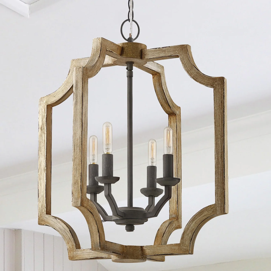 4-light Sea Salt Foyer Fixture