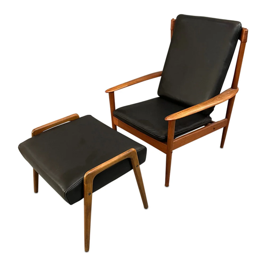 Lounge Chair Model Pj 56 Ottoman Furniture - Armchairs & Chairs