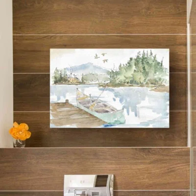 Lakehouse I by Anne Tavoletti - Wrapped Canvas Painting Print