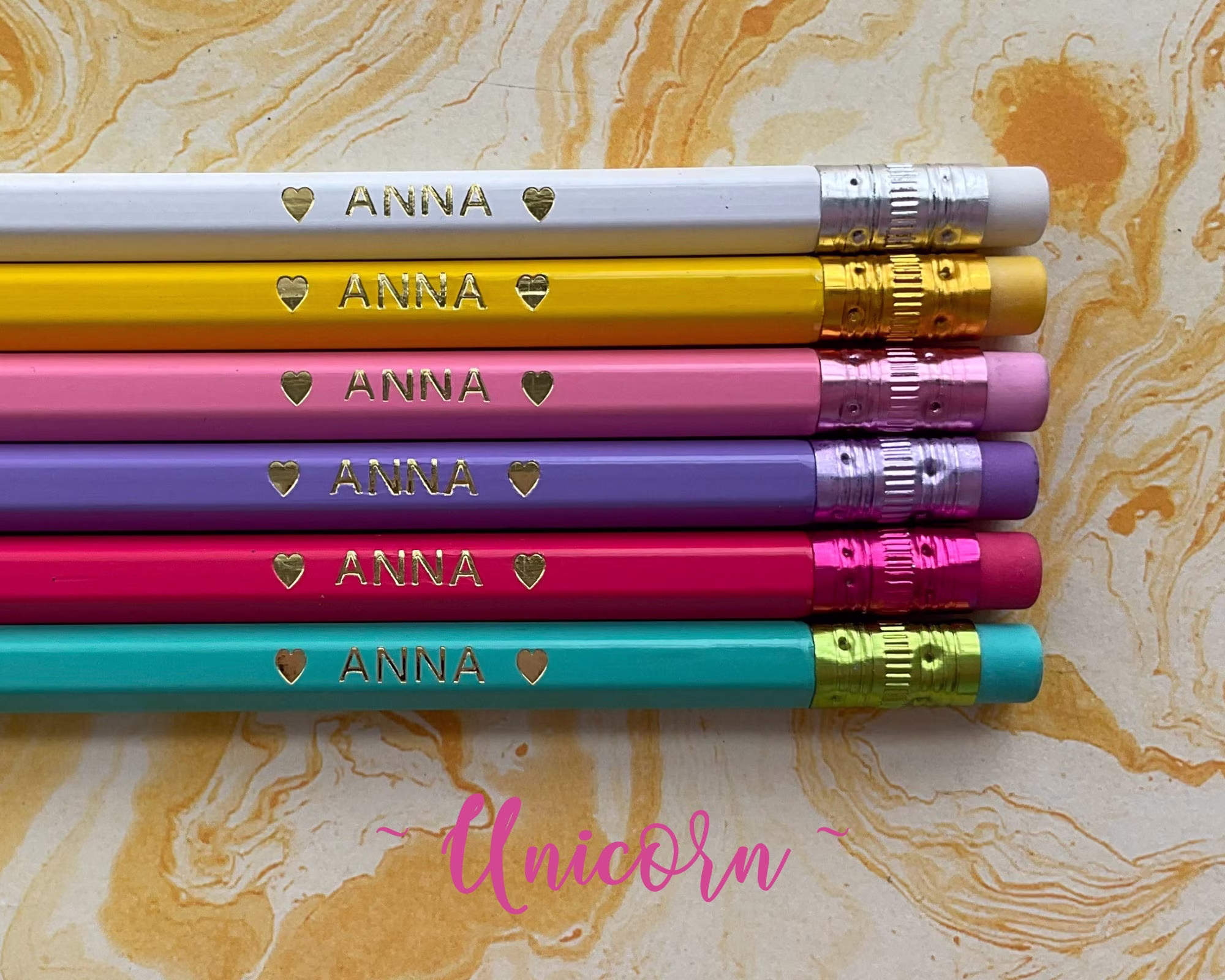 Custom Pencils, Personalized Back To School, Gift, Wedding, Birthday, Teacher Gift, Appreciation, Free Shipping, Hexagon