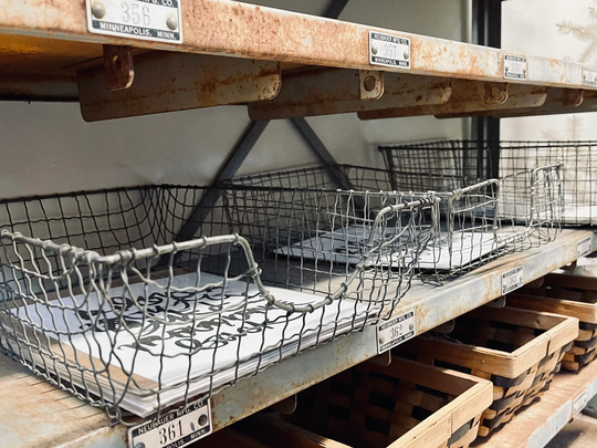 Large Vintage Wire Basket Tray | Paper Desk Sorter Office Storage Art Prints Display Industrial