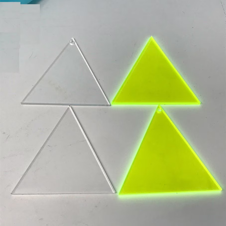 Choice Of 16 Colors Acrylic Triangles Blanks With Or Without Holes