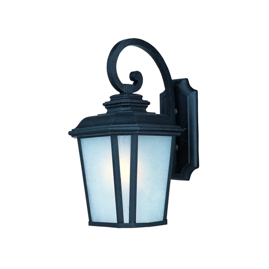 Maxim Black Die Cast Aluminum Weathered Frost Shade RaDCliffe 1-light Outdoor Wall Mount Light