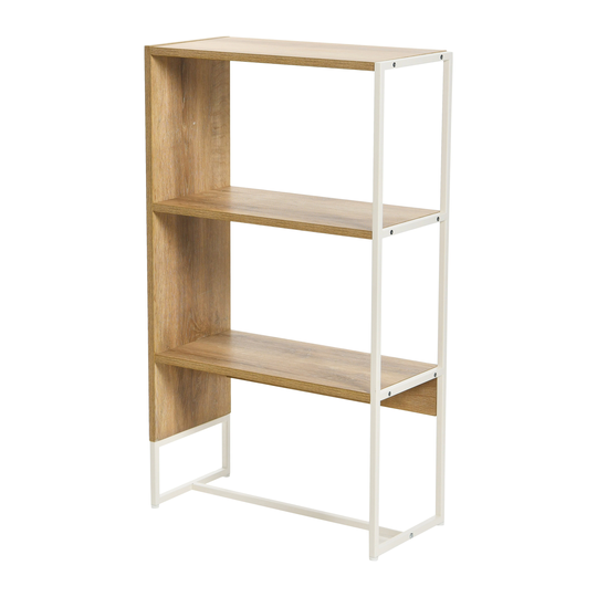 Wrap Modern 3-Tier Shelf, Coastal Oak