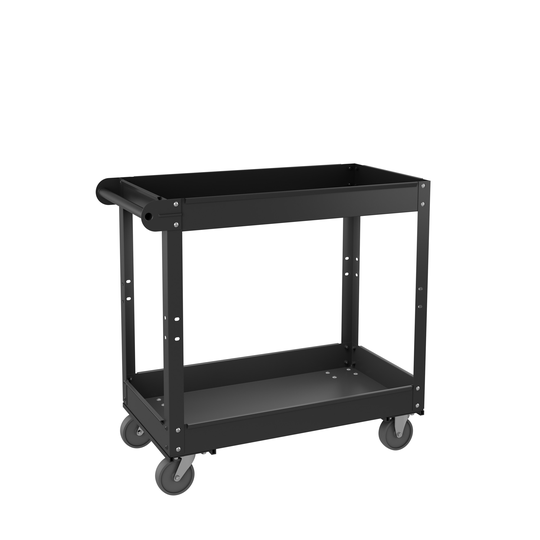 Hirsh RTA Utility Cart 30 x 16, Black - 6.100 X 18.500 X 33.070