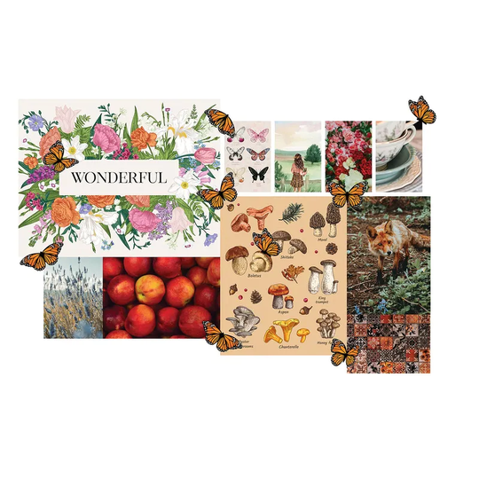Cottage-core Collage Wall Decals